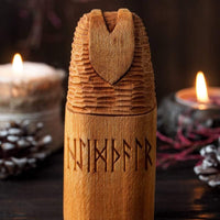 Statue en bois de Heimdall
