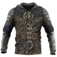 Hoodie Viking \"Hoodie Armure du Valhalla\"