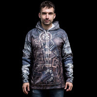 Hoodie Viking \"Hoodie Armure du Valhalla\"