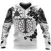 Vêtement Hoodie Viking "Hoodie Énigme Runique et Vegvisir" S - Odins Hall