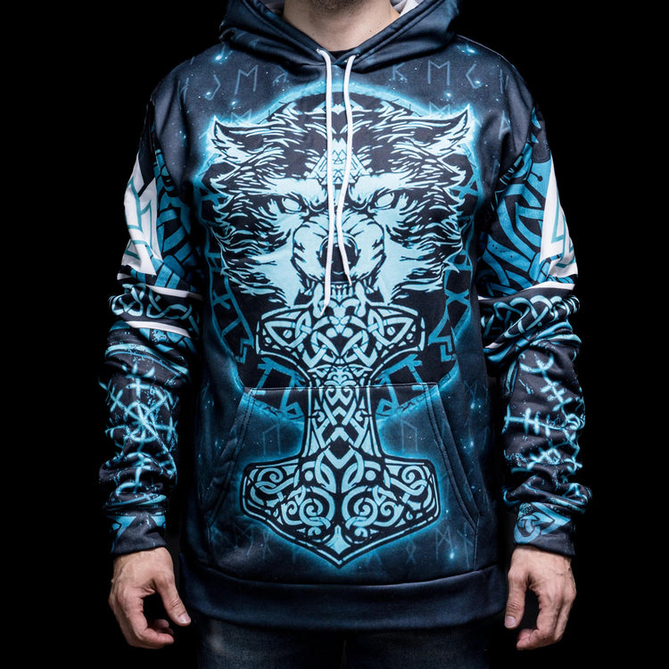 Hoodie Viking \"Hoodie Mjölnir du Loup\"
