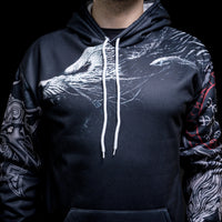 Hoodie Viking \"Le Chemin du Loup Légendaire\"