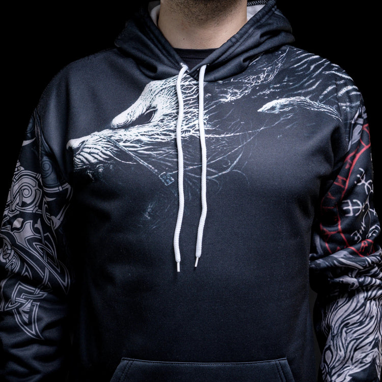 Hoodie Viking \"Le Chemin du Loup Légendaire\"