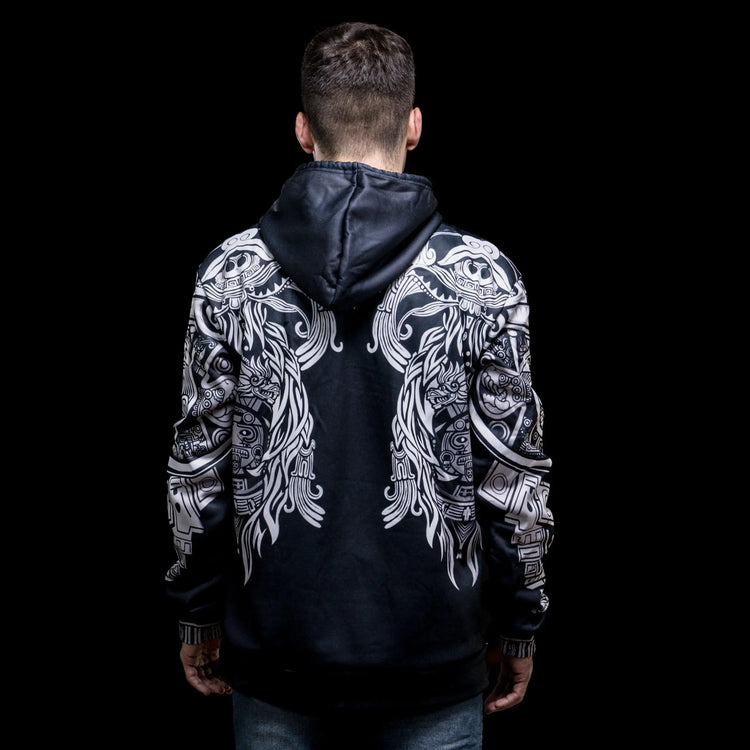 Hoodie VIking \"Nouvelles visions d' Huginn et Muninn\"