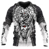 Vêtement Hoodie Viking "Regard de corbeau d'Odin" S - Odins Hall