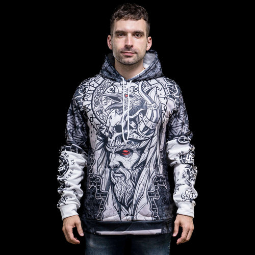 Vêtement Hoodie Viking "Regard de corbeau d'Odin" - Odins Hall