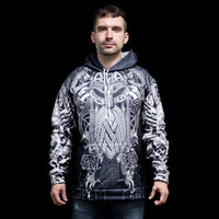 Hoodie Viking \"Thor's Epicenter - Puissance du Tonnerre\"