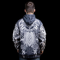 Hoodie Viking \"Thor's Epicenter - Puissance du Tonnerre\"