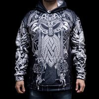 Hoodie Viking \"Thor's Epicenter - Puissance du Tonnerre\"