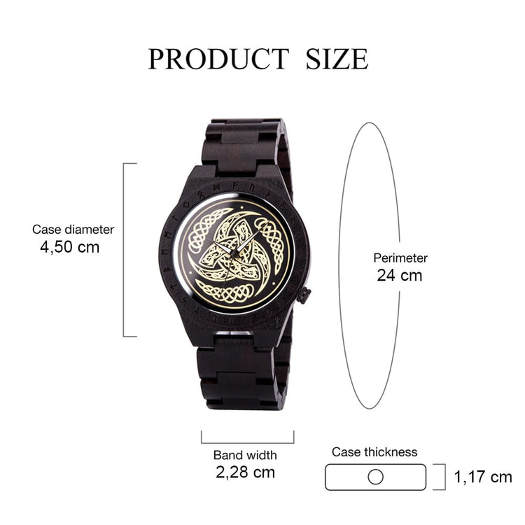 Montre en Bois - La Corne d'Odin