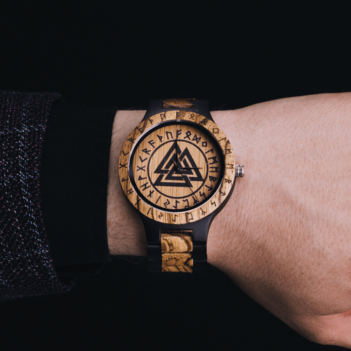 Accessoire Montre en bois Valknut - Odin's Hall - Odins Hall