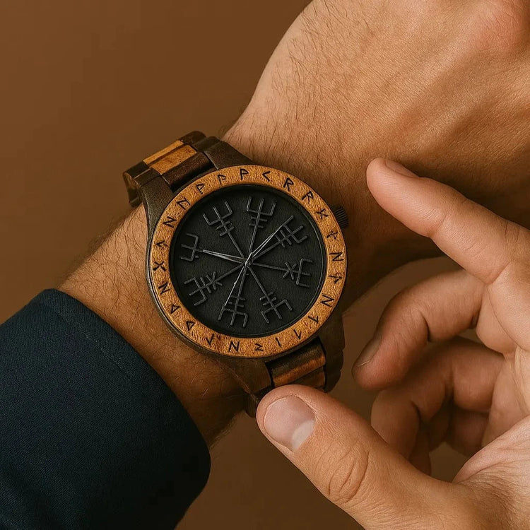 Montre en Bois - Vegvisir