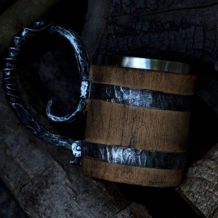 La chope en bois Viking