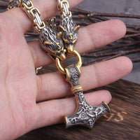 Collier Viking Loup - Sköll et Hati