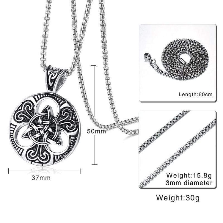 Pendentif Trinity - Acier inoxydable