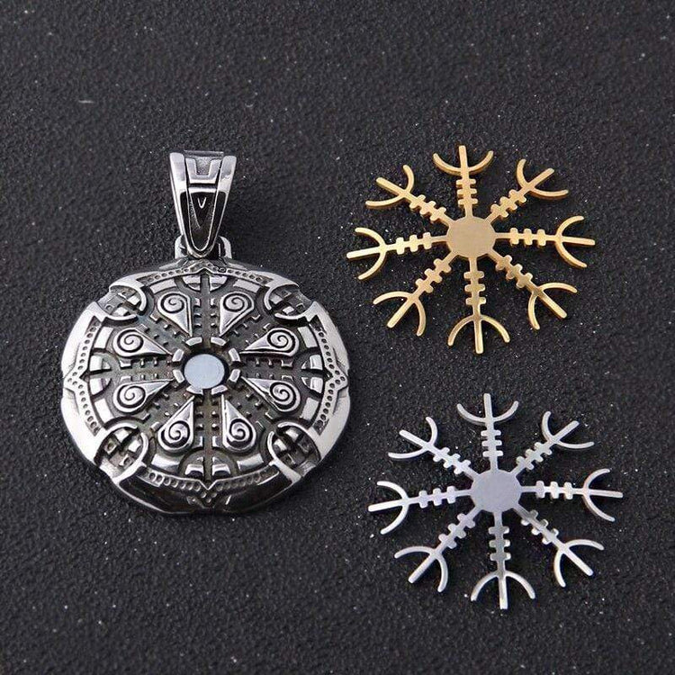 Talisman de protection Viking - acier inoxydable