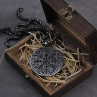 Talisman runique viking en acier inoxydable