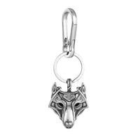Porte-clés Viking Masque de Fenrir Argenté