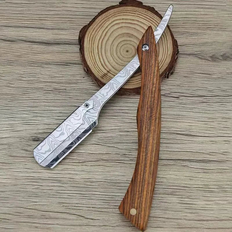 Rasoir à barbe en bois