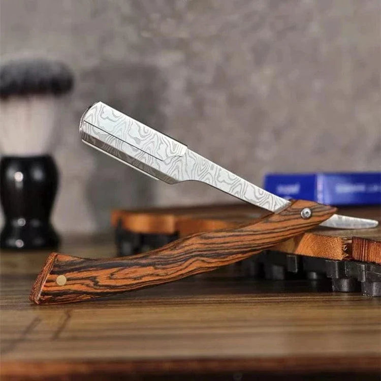 Rasoir à barbe en bois