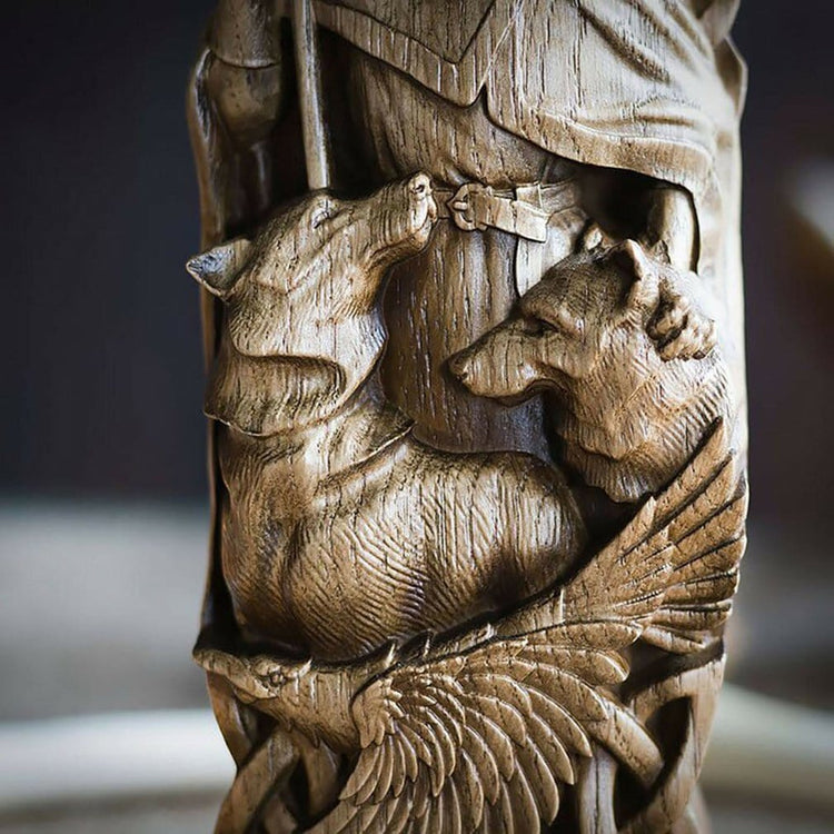 Statuette des dieux vikings en résine