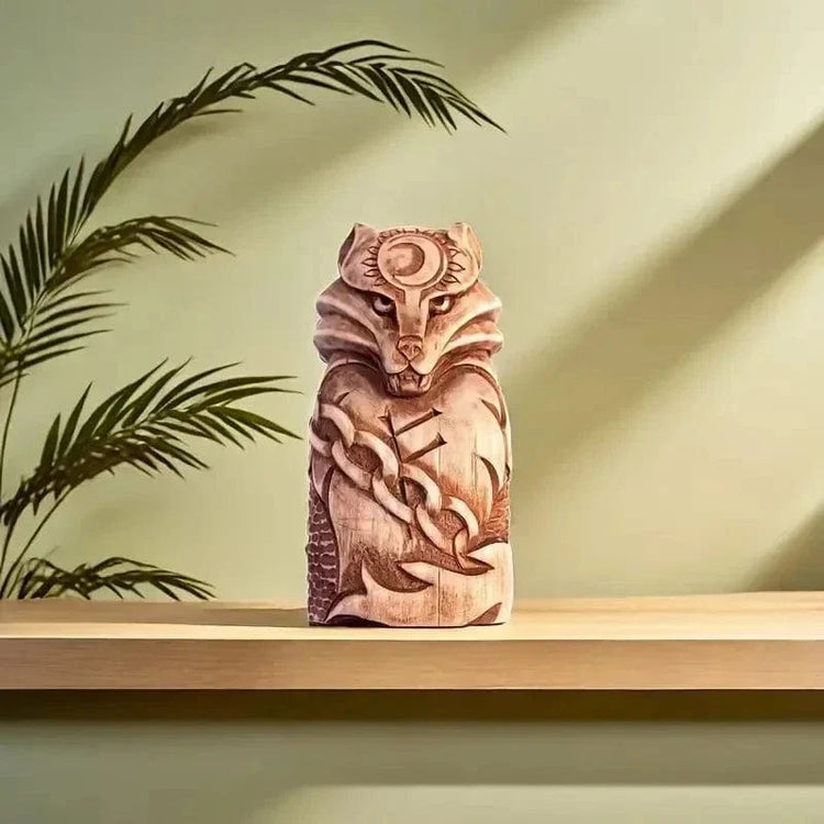 Statuette loup Fenrir