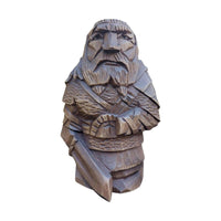 Statuette Viking en bois dieux nordiques