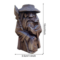Statuette Viking en bois dieux nordiques