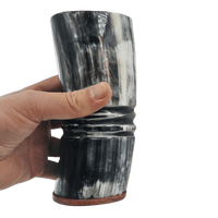 Tasse viking en corne de bœuf