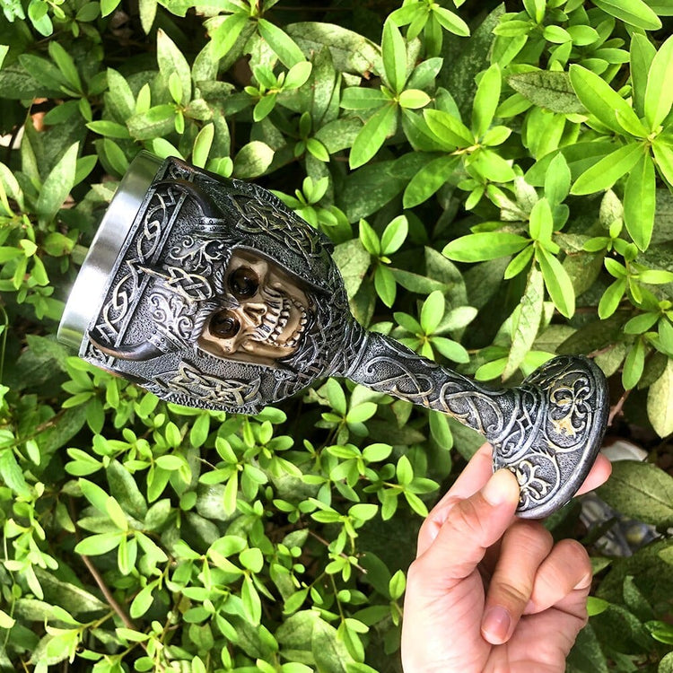 Verre Viking \"Calice du Guerrier Éternel\"